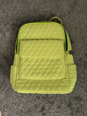Vera Bradley Quilted Lime Green Backpack